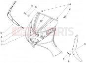 Front shield - Piaggio Beverly 125 Sport 2007