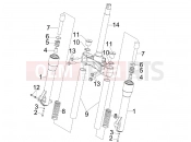 PIAGGIO Beverly 250 Fork's components (MVP)