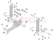 PIAGGIO Beverly 250 ie Rear suspension - Shock absorber/s