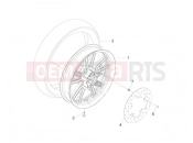 Rear wheel - Piaggio Beverly 300 ie Tourer 2010