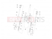 Fork's components (Kayaba) - Piaggio Beverly 300 ie Tourer 2015