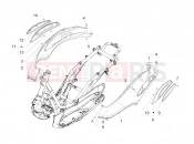 Side cover - Spoiler - Piaggio Beverly 300 ie Tourer 2015