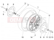 Front wheel - Piaggio Beverly 400 ie Tourer 2009