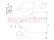 Saddle/seats - Piaggio Beverly 400 ie Tourer 2009