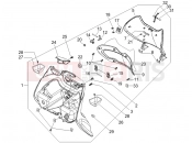 Front glove-box - Knee-guard panel - Piaggio Beverly 500 ie 2008