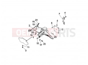 Rear cover - Splash guard - Piaggio Beverly 500 ie 2008
