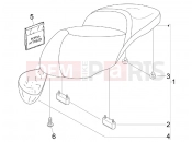 Saddle/seats - Piaggio Beverly 500 ie 2008