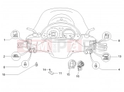 Selectors - Switches - Buttons - Piaggio Beverly 500 ie 2008