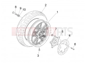 PIAGGIO BV 250 (U.S.A.) Rear wheel