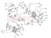 PIAGGIO BV 250 Tourer 2008 (U.S.A.) Brakes pipes - Calipers