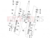 PIAGGIO BV 250 Tourer 2008 (U.S.A.) Fork's components (Kayaba)