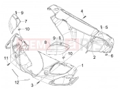 PIAGGIO BV 250 Tourer 2008 (U.S.A.) Handlebars coverages