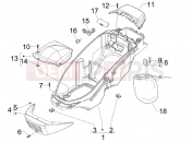 PIAGGIO BV 250 Tourer 2008 (U.S.A.) Helmet huosing - Undersaddle