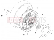 PIAGGIO BV 250 Tourer 2008 (U.S.A.) Rear wheel