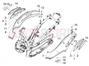 PIAGGIO BV 250 Tourer 2008 (U.S.A.) Side cover - Spoiler