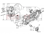 Crankcase - Piaggio BV 350 4T 4V ie E3 ABS ( USA / CA ) 2015