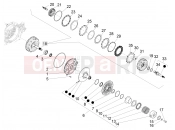 Driven pulley - Piaggio BV 350 4T 4V ie E3 ABS ( USA / CA ) 2015
