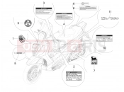 Plates - Emblems - Piaggio BV 350 4T 4V ie E4 ABS ( USA / CA ) 2017