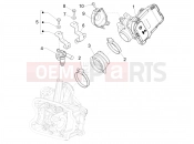 Throttle body - Injector - Induction joint - Piaggio BV 350 4T 4V ie E4 ABS ( USA / CA ) 2017