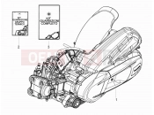 Engine, assembly - Piaggio BV 350 4T 4V ie E4 ABS ( USA / CA ) 2018