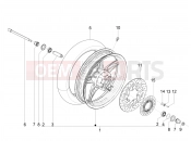 Front wheel - Piaggio BV 350 4T 4V ie E4 ABS ( USA / CA ) 2018