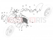 Wheel huosing - Mudguard - Piaggio BV 350 4T 4V ie E4 ABS ( USA / CA ) 2018