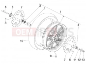 Front wheel - Piaggio BV 500 Tourer ( USA / CA ) 2008