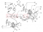 Brakes pipes - Calipers - Piaggio Carnaby 125 2009