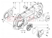 Crankcase cover - Crankcase cooling - Piaggio Carnaby 125 2009