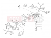 Main cable harness - Piaggio Carnaby 125 2009