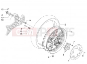 Rear wheel - Piaggio Carnaby 125 2009