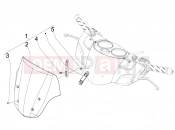 Windshield - Glass - Piaggio Carnaby 125 2009