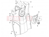 Front glove-box - Knee-guard panel - Piaggio Carnaby 200 2008