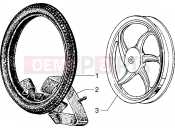 PIAGGIO Alloy rear wheel
