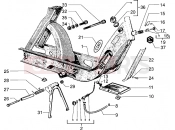 PIAGGIO Chassis-Fuel cock-Dustcover