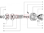 PIAGGIO Components parts of rear hub