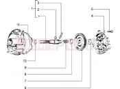 PIAGGIO Components parts of rear hub