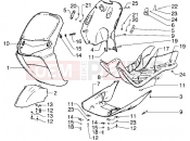 Front shield-Footboard-Spoiler - Piaggio Diesis 50