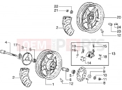 Front wheel-Rear wheel - Piaggio Diesis 50