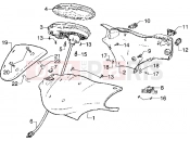 Handlebars component parts - Piaggio Diesis 50