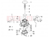 PIAGGIO Fly 100 Carburetor's components