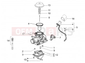 PIAGGIO Fly 125  Carburetor's components