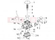 PIAGGIO Fly 125  Carburetor's components