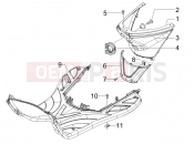 PIAGGIO Fly 125  Central cover - Footrests