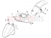 PIAGGIO Fly 125  Wheel huosing - Mudguard