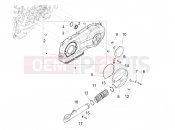 Crankcase cover - Crankcase cooling - Piaggio Fly 125 4T/3V ie 2013