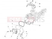 Cylinder head cover - Piaggio Fly 125 4T/3V ie 2013