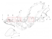 Wheel huosing - Mudguard - Piaggio Fly 125 4T/3V ie 2013
