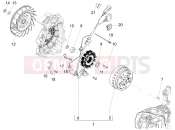 Flywheel magneto - Piaggio Fly 125 4T/3V ie 2014
