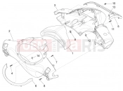 Handlebars coverages - Piaggio Fly 125 4T/3V ie 2014